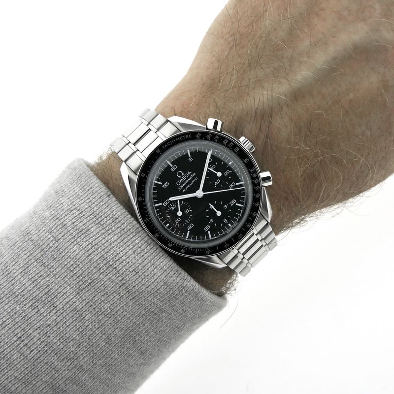 Image 17 of Omega Speedmaster Reduced; Automatic Chronograph watch
