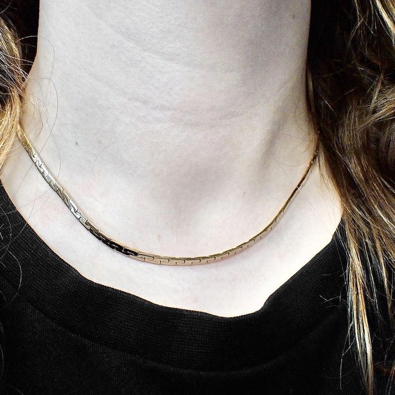 Image 10 of Vintage gold Cardano link necklace | 43.5 cm