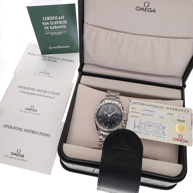 Image 4 of Omega Speedmaster Broad Arrow '1957 Re-Edition' 3594.50.00; Chronograph men's watch