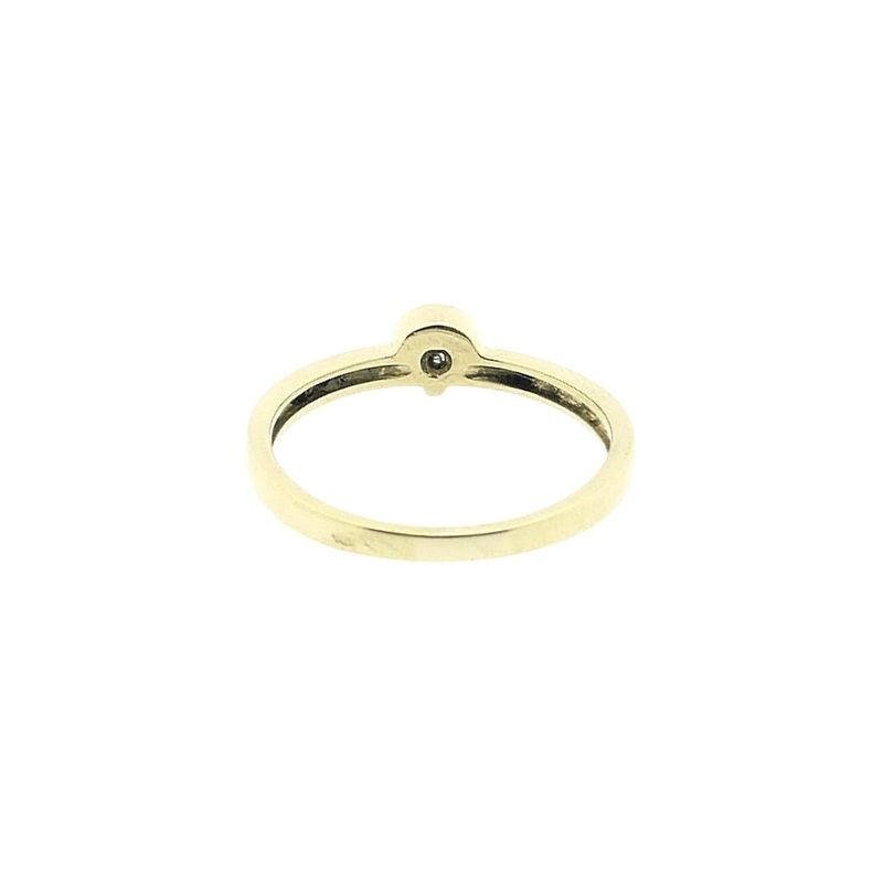 Image 4 of Gold solitaire ring with zirconia