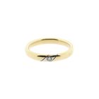 Image 3 of Bicolor Gold Wedding Ring with Diamond; 0.02 ct.