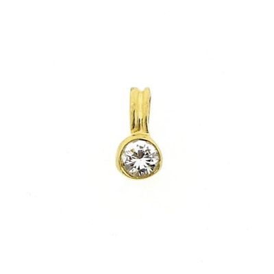 18 carat gold pendant with zirconia Image 1 of 18 carat gold pendant with zirconia