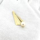 Image 10 of Gold abstract pendant with cultured pearl