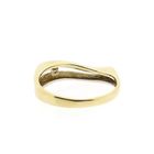 Image 4 of Two-tone gold ring with diamond; 0.02 ct.