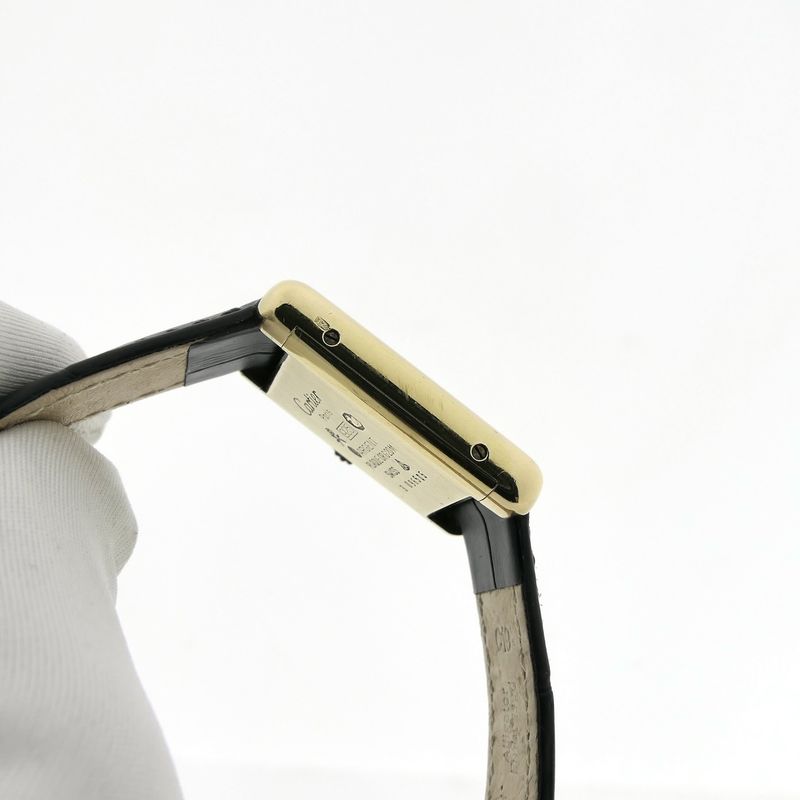 Image 6 of Cartier Tank Vermeil 3 096505; Vintage mechanisch dames horloge