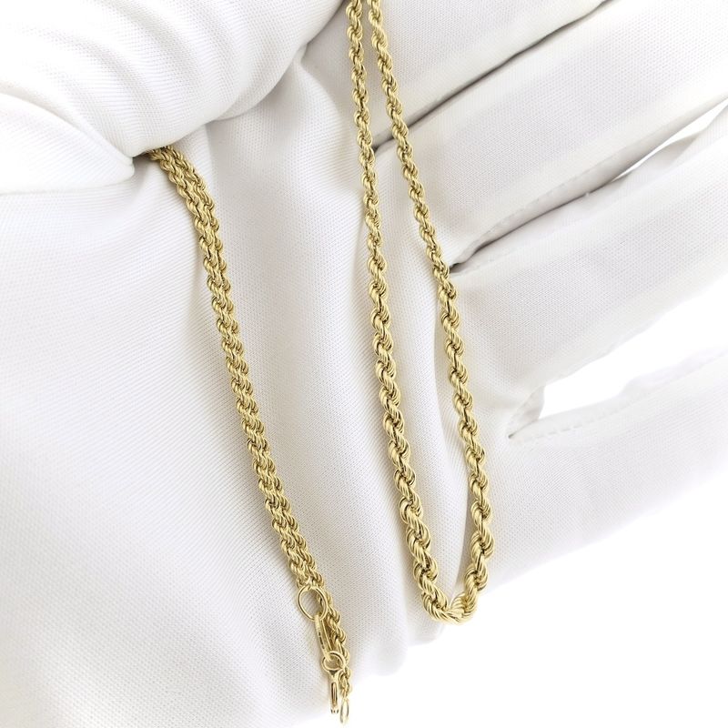 Image 8 of Gold twisted link chain | 45.5 cm