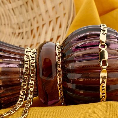 Image 2 of Golden Marine Link Necklace