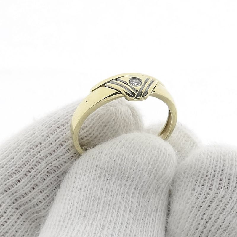 Image 7 of 8 carat solitaire ring with zirconia