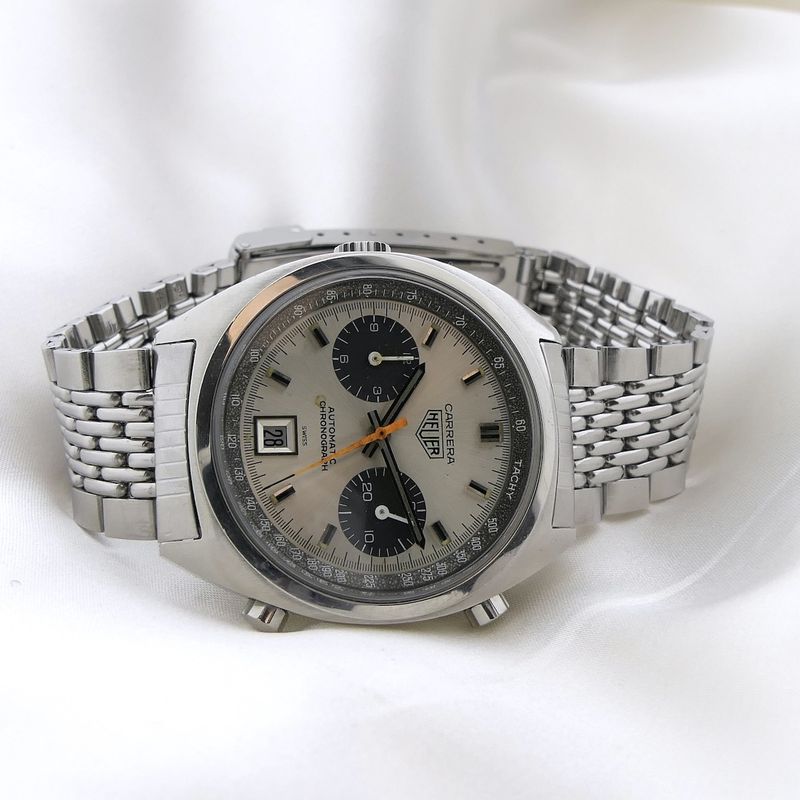 Image 22 of Heuer Carrera 1153; Vintage chronograaf heren horloge