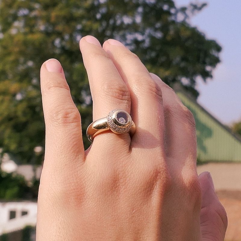 Image 4 of Gold Chopard ring with diamond 0.62 ct.