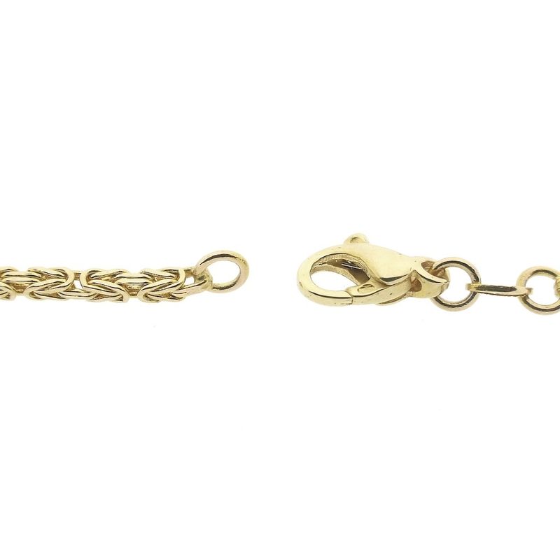 Image 5 of Gold square king link necklace