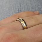 Image 9 of Two-tone gold sliding ring with palladium