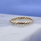 Image 2 of Tricolor Gold Adjustable Ring