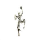 Image 5 of Silver brooch of a climber