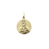 Gold pendant with Mary and Jesus
