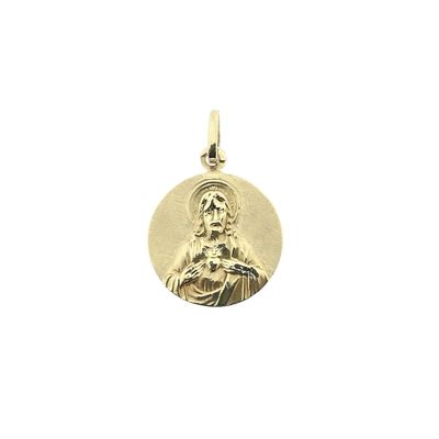 Image 1 of Gold pendant with Mary and Jesus