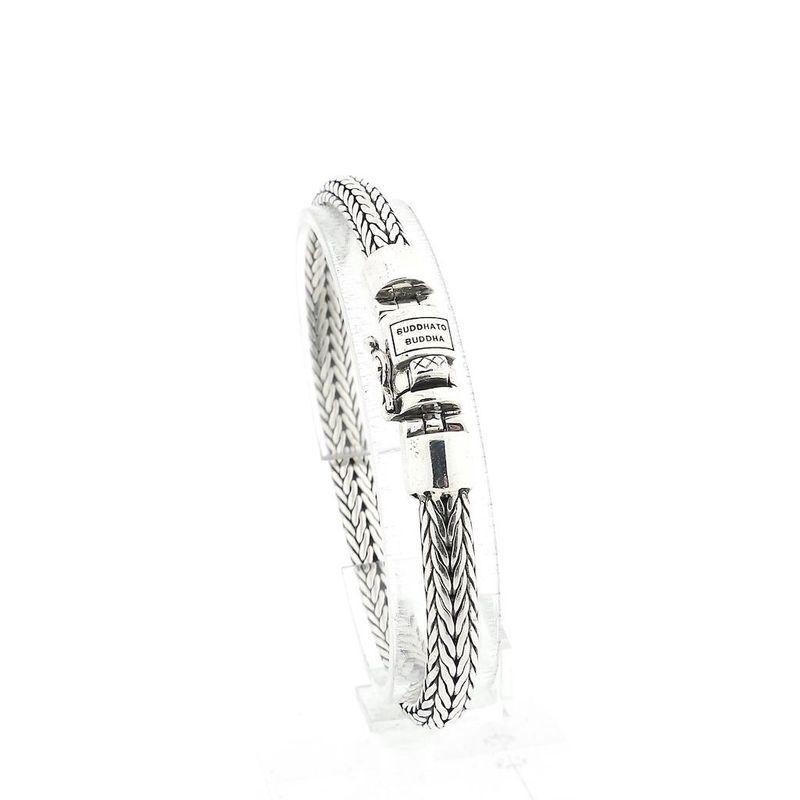 Image 1 of Silver Buddha to Buddha bracelet; Ellen