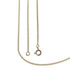 Image 1 of Gold thin gourmet link necklace | 50.5 cm