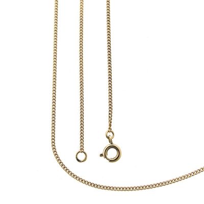 Gold thin gourmet link necklace | 50.5 cm Image 1 of Gold thin gourmet link necklace | 50.5 cm