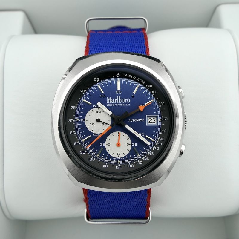 Image 12 of Marlboro World Championship Team 9801-72; Vintage Lemania 1341 chronograph men's watch