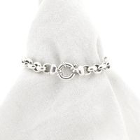 Zilveren jasseronschakel armband | 20,5 cm 