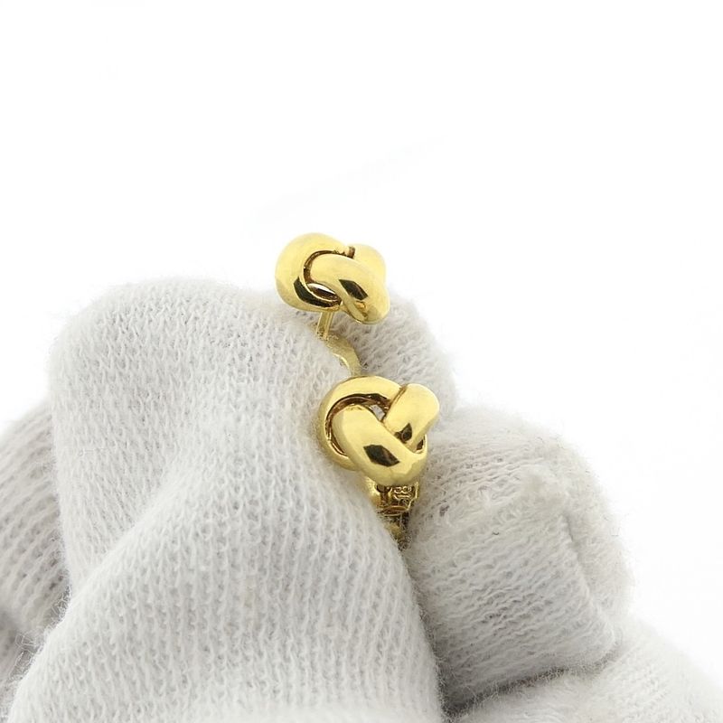 Image 8 of Gold button stud earrings