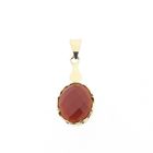 Image 1 of Vintage gold pendant with carnelian