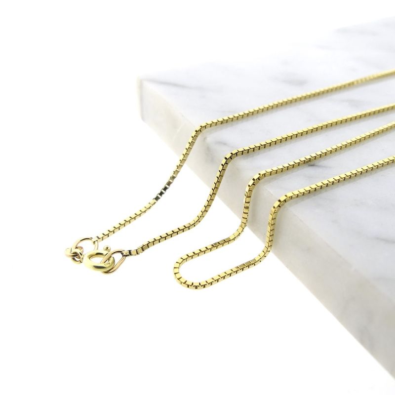 Image 5 of Golden Venetian link chain | 55 cm