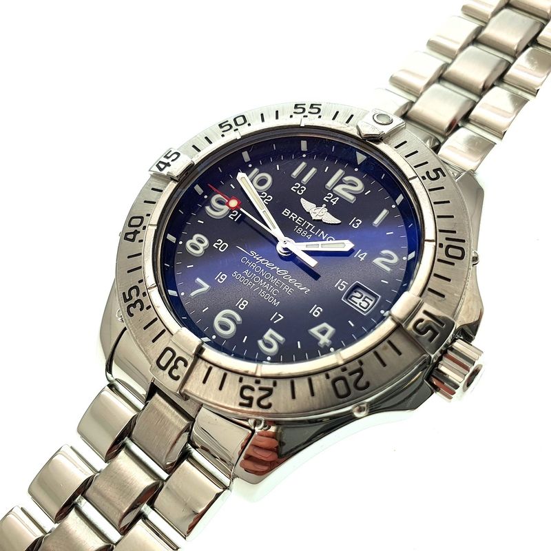 Image 9 of Breitling Superocean; men's diving watch | Ref: A17360