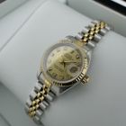 Image 17 of Rolex Lady-Datejust 26mm 69173; 18k. Vintage 18k. gold/steel women's watch with diamonds