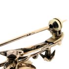 Image 8 of Vintage gold flower brooch with pearl