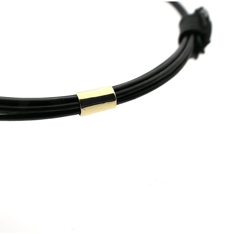 Image 4 of Elephant hair bracelet with gold