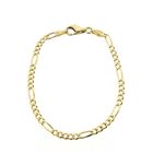 Image 3 of Gold Figaro link bracelet for children | 14 cm