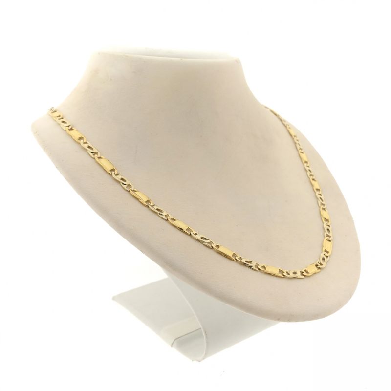 Image 2 of Two-tone gold fantasy link necklace