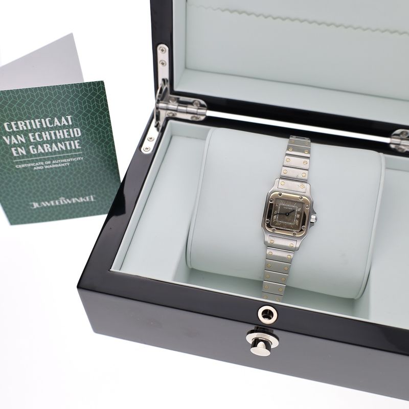 Image 5 of Cartier Santos Ladies ref. 1567; 18k gold/steel women's watch