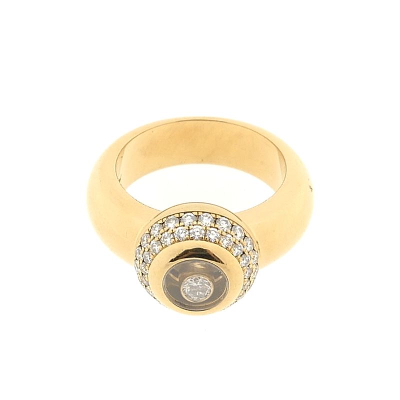 Image 15 of Gold Chopard ring with diamond 0.62 ct.