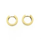 Image 3 of Two-tone gold hinged hoop earrings; Ø 14.7 mm