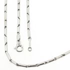 Image 1 of 18K white gold fantasy link chain; 44 cm | Chimento