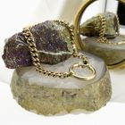 Image 2 of Solid vintage gold watch chain; Chatelaine (for a pocket watch)