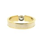 Image 6 of Two-tone gold solitaire ring with diamond; 0.35 ct.