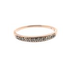 Image 4 of Rose gold ring with diamonds; 0.04 ct.