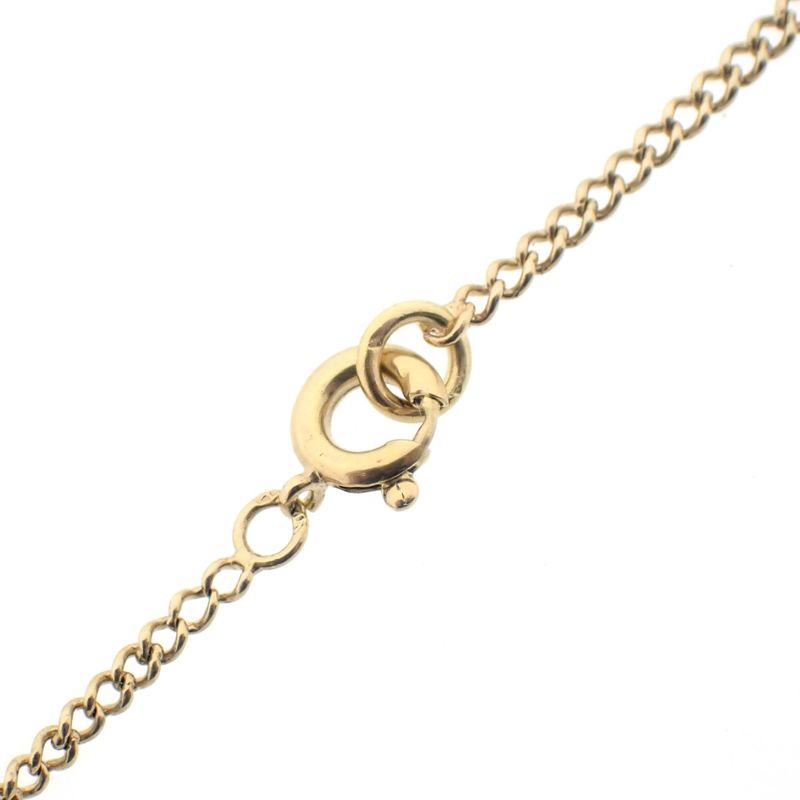 Image 7 of Gold thin gourmet link necklace | 40.5 cm