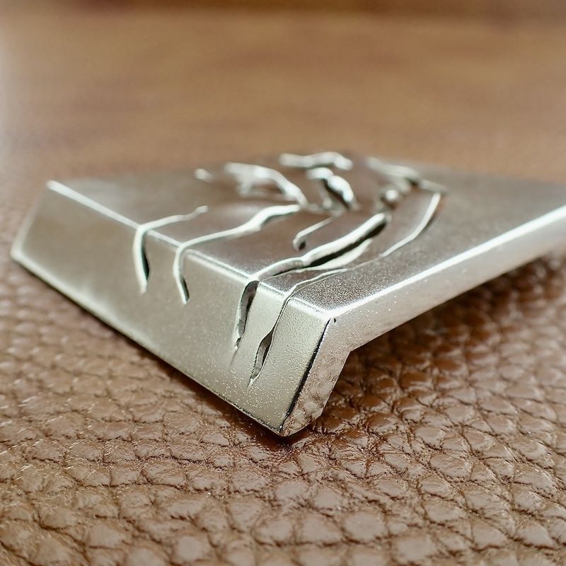 Image 4 of Silver large artistic brooch