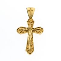 Gold pendant of a cross with corpus