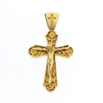 Image 1 of Gold pendant of a cross with corpus