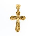 Image 1 of Gold pendant of a cross with corpus