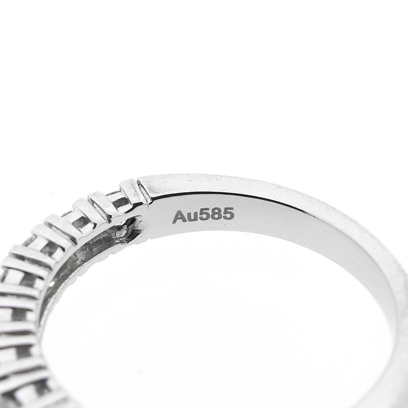 Image 5 of White gold ring with diamonds; 0.88 ct.