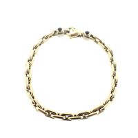 18K solid gold link bracelet | 21 cm
