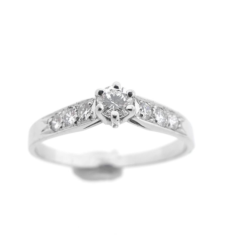 Image 3 of White gold ring with diamonds | 0.32 ct.