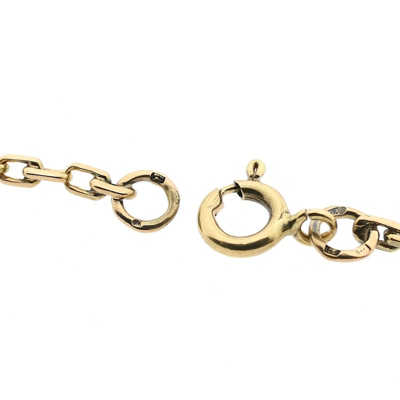Image 3 of Gold Anchor Chain Necklace; 14 Karat; 65 cm